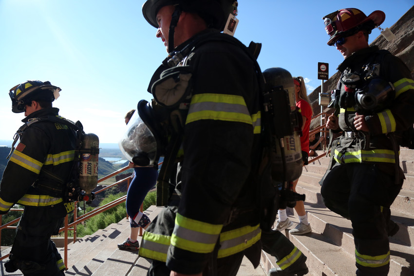 More than 45 fire departments from throughout the country gathered at Red Rocks on Sept. 11 to participate in the 10th annual Memorial Stair Climb.